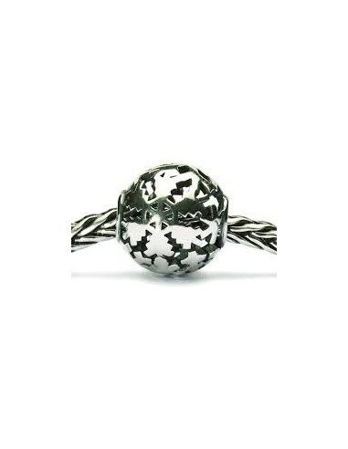 Perle Trollbeads Argent Neige Hivernale