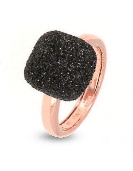 Bague Pesavento Polvere di Sogni Rose et Noir