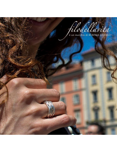 Bague Filodellavita Classic 13 fils argent