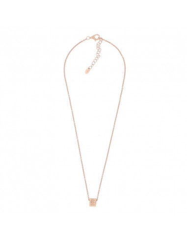 Collier Pesavento avec pendentif bobine en Argent Rose