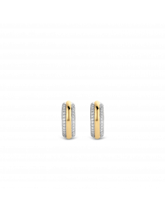 Boucles d'Oreilles Argent et Plaqué Or Ti Sento 7786ZY