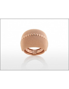 Bague Pesavento Rose bandeau Pixel grande 2