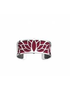 Bracelet Manchette Les Georgettes Modèle 25mm Lotus Plaqué Argent 2