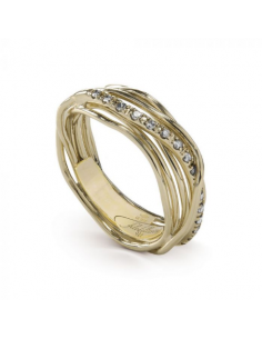 Bague Filodellavita Classic 7 fils En Or Jaune 9K Et Diamants Blancs AN7GBT AN7GBT