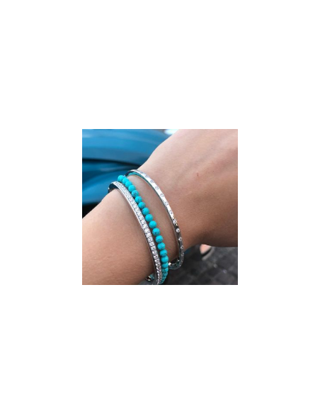 Bracelet Argent  Perles Turquoise Ti Sento 2908TQ