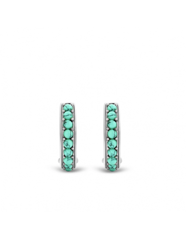 Boucles d'Oreilles Argent et Turquoise Ti Sento