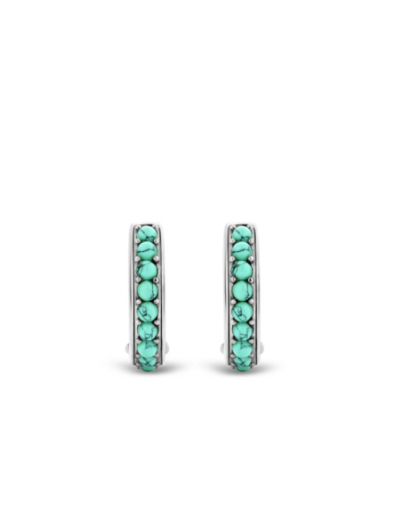Boucles d'Oreilles Argent et Turquoise Ti Sento