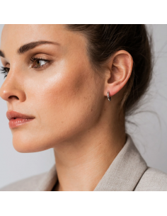 Boucles d'Oreilles Créoles En Argent Ti Sento 7812SI 2
