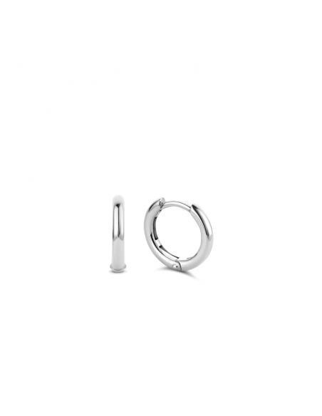Boucles d'Oreilles Créoles En Argent Ti Sento