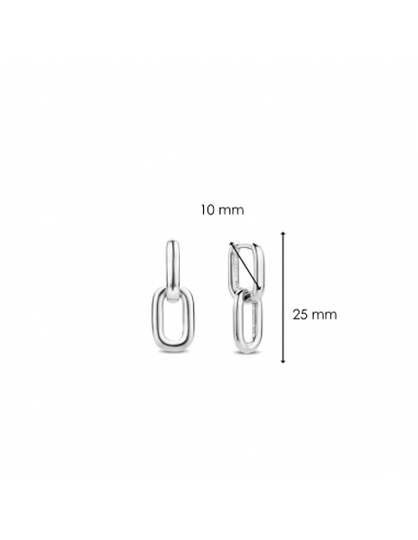 Boucles d'Oreilles Maillon En Argent Ti Sento 7831SI