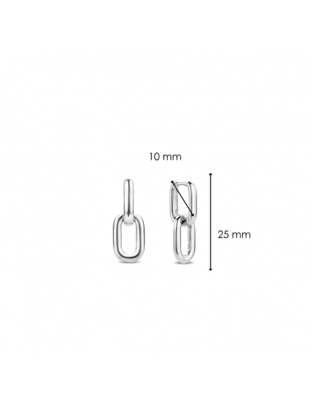Boucles d'Oreilles Maillon En Argent Ti Sento 7831SI