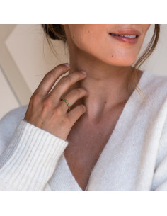 Bague Argent Et Pierres Vertes Mix & Match Ti Sento 2
