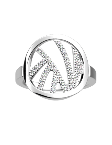 Bague Les Georgettes Modèle Précieuse Perroquet Finition Argent