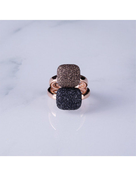 Bague Pesavento Polvere di Sogni Rose et Noir