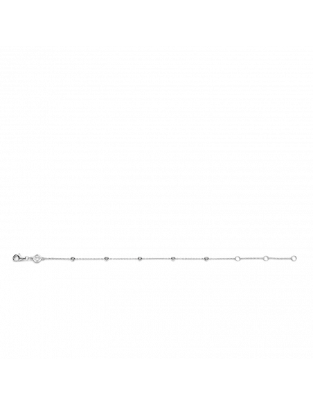 Bracelet Souple En Argent Et 5 Oxydes Ti Sento