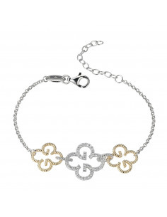 Bracelet CHARLES GARNIER En Argent Bicolore Et Oxyde De Zirconium AGF170013B