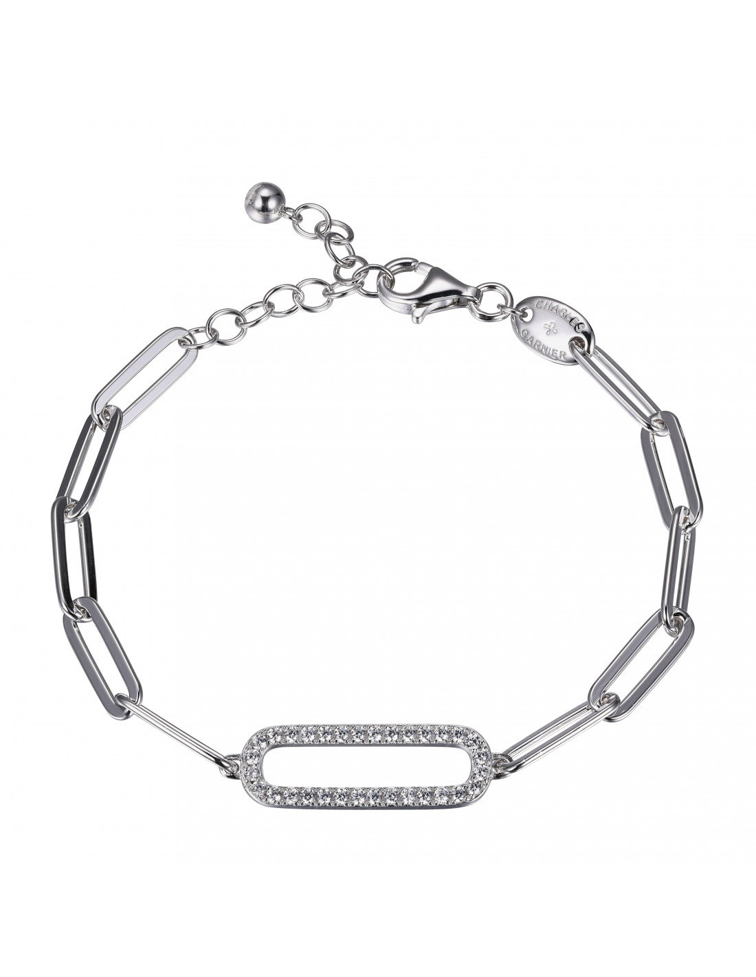 Charles Garnier Hexagon Bar Woven Bangle Bracelet  Armans Jewellers