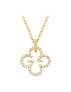 Collier CHARLES GARNIER en Vermeil et oxyde de zirconium