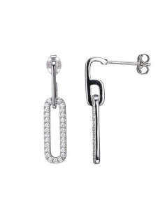 Boucles d'oreilles Maille CHARLES GARNIER en Argent et oxyde de zirconium AGF170067E