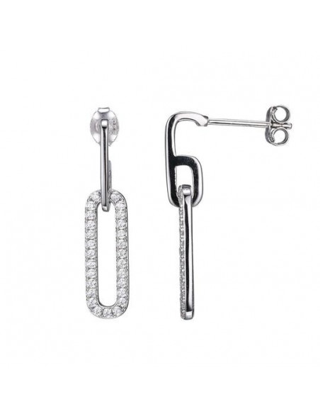 Boucles d'oreilles Maille CHARLES GARNIER en Argent et oxyde de zirconium AGF170067E