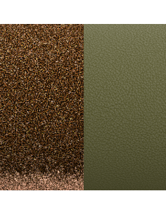 Cuir Les Georgettes Modèle 8mm Bronze Pailleté/Vert De Gris 703215299EP
