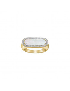 Bague CHARLES GARNIER en Argent Doré ,oxyde de zirconium... 2