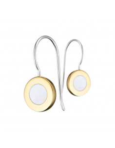 Boucles D'Oreilles Médicis Bicolore Et Nacre Clio Blue BO2054