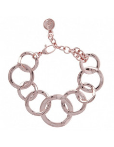 Bracelet Anneaux Femme  BRONZALLURE Finition Or Rose