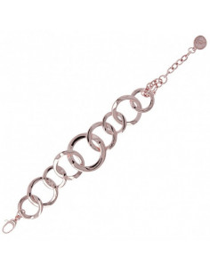 Bracelet Anneaux Femme  BRONZALLURE Finition Or Rose 2