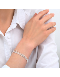 Bracelet 5 Multi-Chaînes En Argent Clio Blue 2