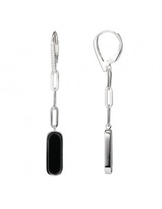 Boucles Longues Dormeuses CHARLES GARNIER en Argent...