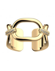 Bague 12mm Précieuses Les Georgettes Modèle Chaine Finition Or 70399190108