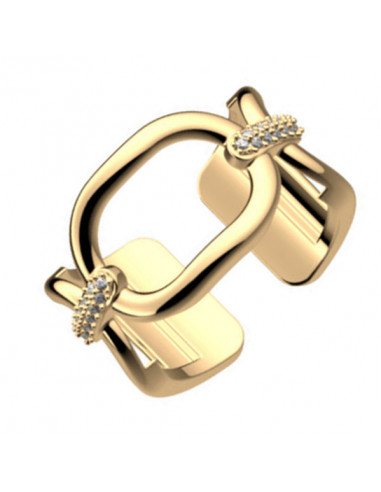 Bague 12mm Précieuses Les Georgettes Modèle Chaine Finition Or