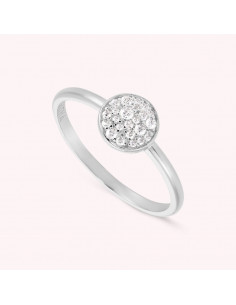 Bague AGATHA Argent Avec Pastille Et Oxydes 2