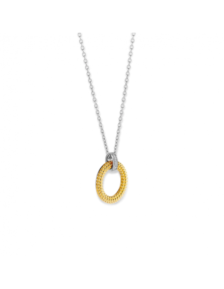 Collier TI SENTO Bicolore Argent Et Pierres