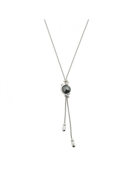 Collier Dune Jourdan Argent & Hématite ABR035