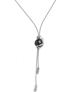 Collier Dune Jourdan Argent & Hématite ABR035