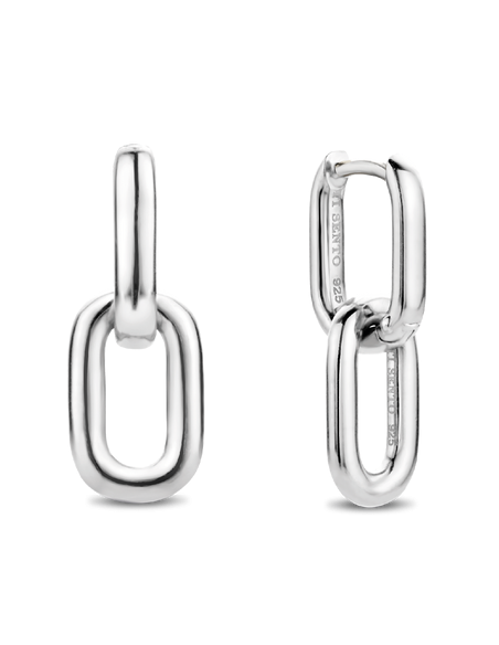 Boucles d'Oreilles Maillon En Argent Ti Sento 7831SI