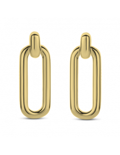 Boucles d'Oreilles Maillon En Argent Plaqué Or Jaune Ti Sento