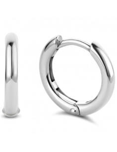 Boucles d'Oreilles Créoles En Argent Ti Sento