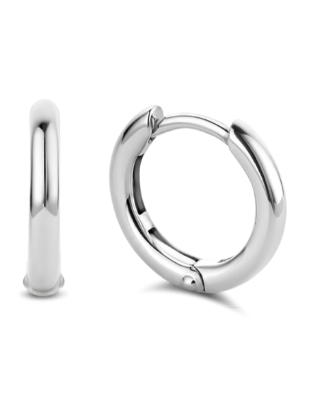 Boucles d'Oreilles Créoles En Argent Ti Sento