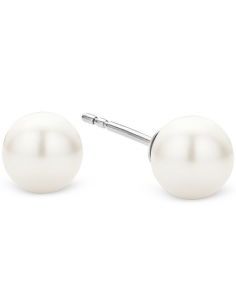 Boucles d'Oreilles Argent Et Perles Ti Sento