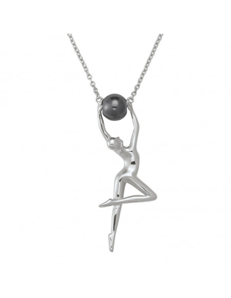 Collier Grâce De Chez  Jourdan Argent & Hématite