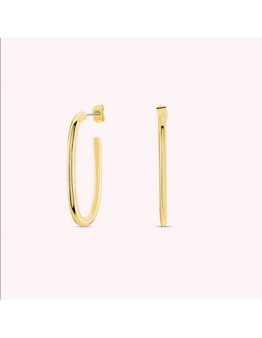 Boucles d'Oreilles CHAIN AGATHA Créoles Dorées