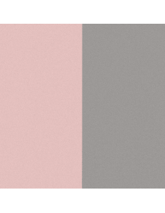 Cuirs Rond 25MM Pour Boucle D'oreilles Les Georgettes Rose Clair /Gris Clair