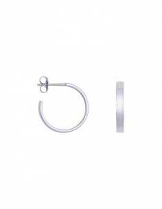 Créoles Bandeau De Saunier En Argent