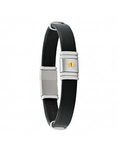 Bracelet ANTONIO En Noir, Acier Et Vis Or De  Jourdan