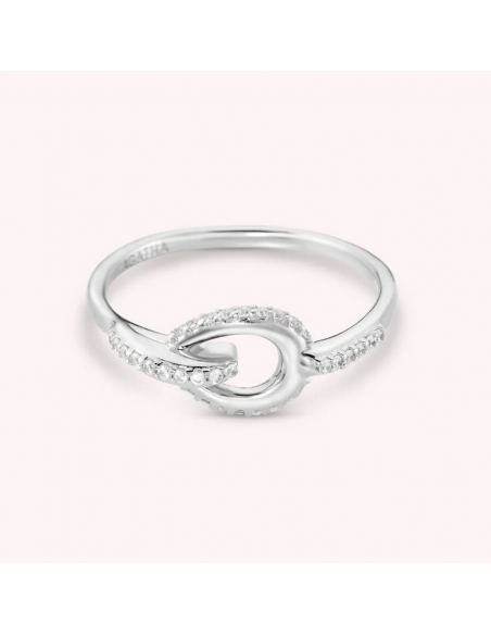 Bague Gemini De AGATHA En Argent Et Oxydes