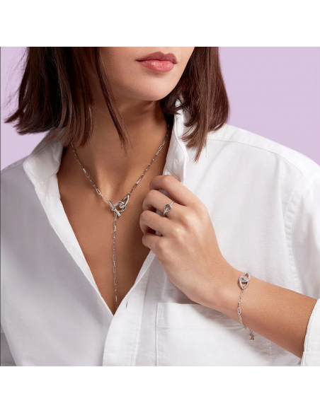 Bague Gemini De AGATHA En Argent Et Oxydes