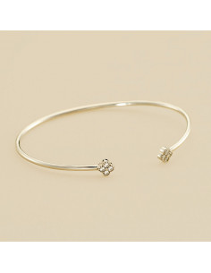 Bracelet Jonc BELOVED De AGATHA En Argent Et Oxydes